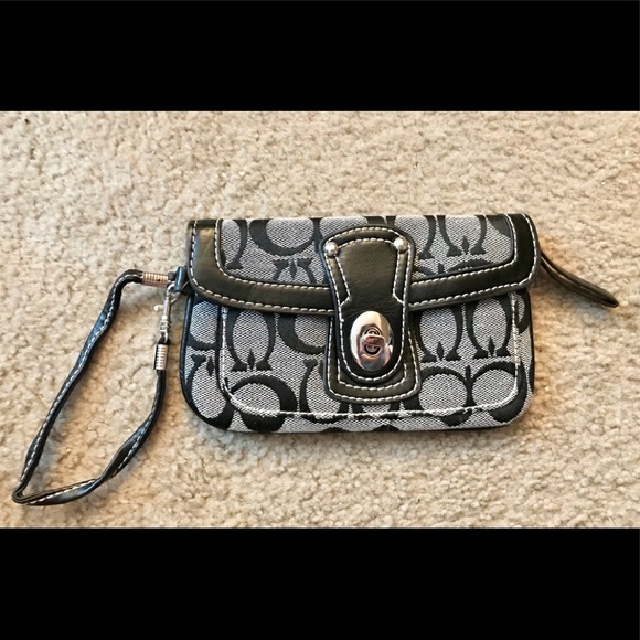 Black and grey wristlet - Picture 1 of 3